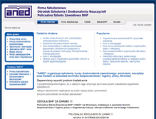 Tablet Screenshot of aned.com.pl